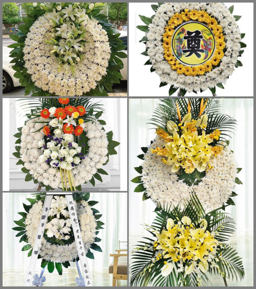 湖南永州祁阳县龚家坪镇香塘铺村花圈速递